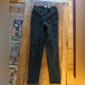 Vintage Calvin Klein Black Straight leg, high-waisted jeans, Size 2 (Fits 0),
